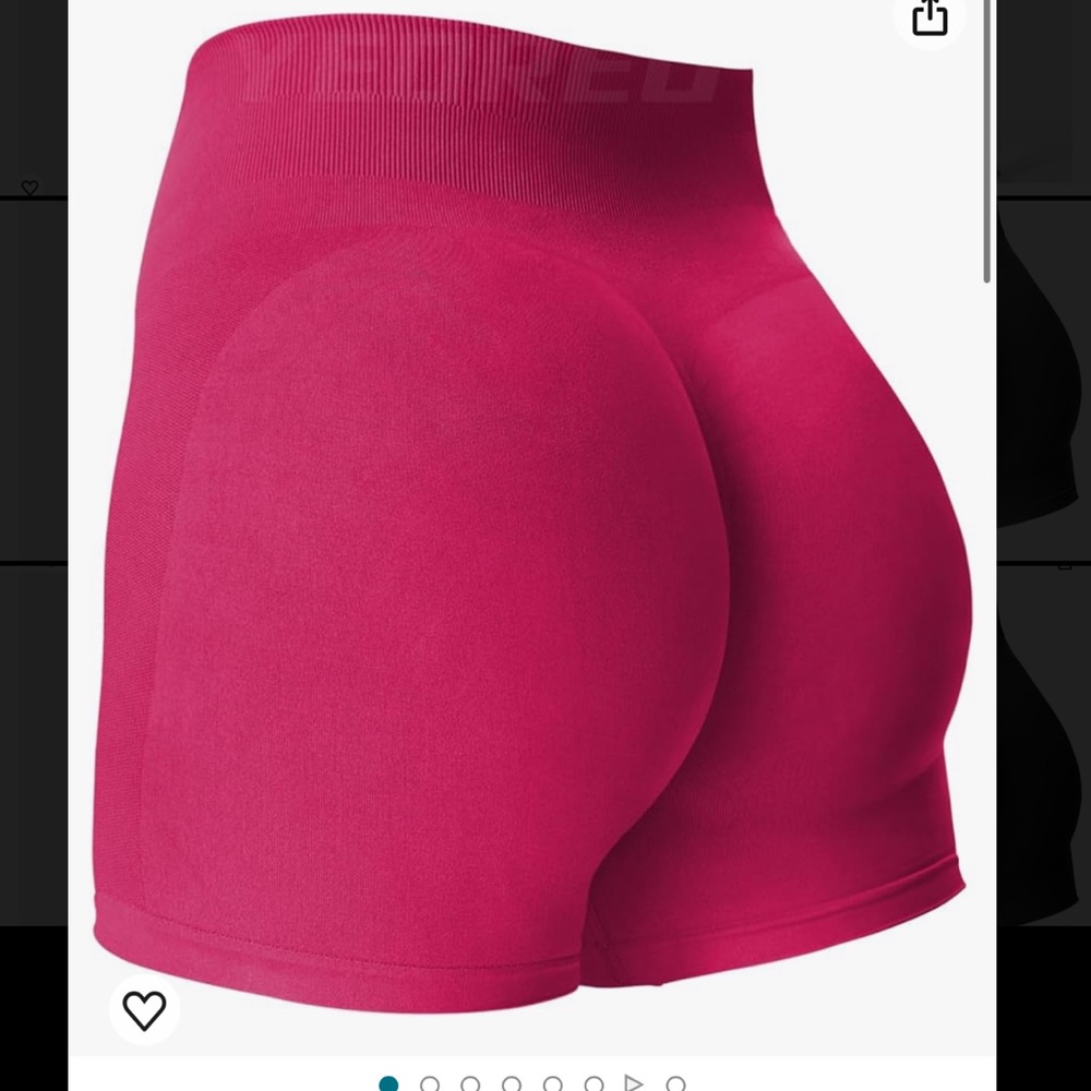 YEOREO women seamless scrunch workout shorts